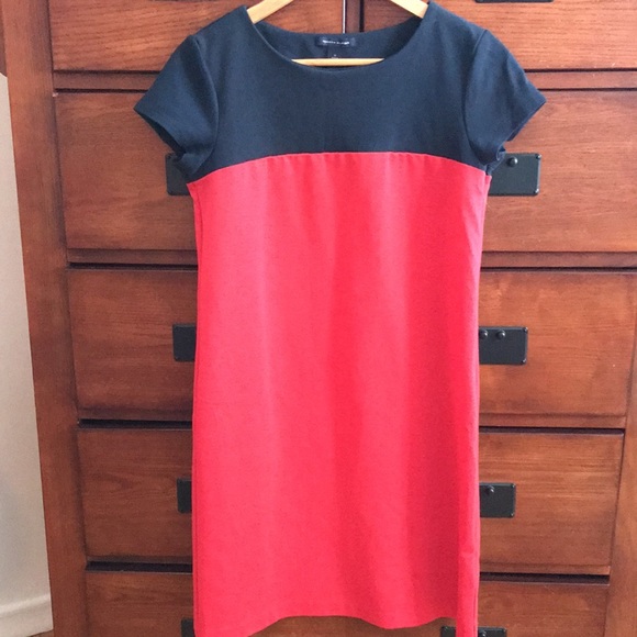 Tommy Hilfiger Dresses & Skirts - Ladies Red and Navy Tommy Hilfiger Color Block Heavy Blend Dress, Size Medium